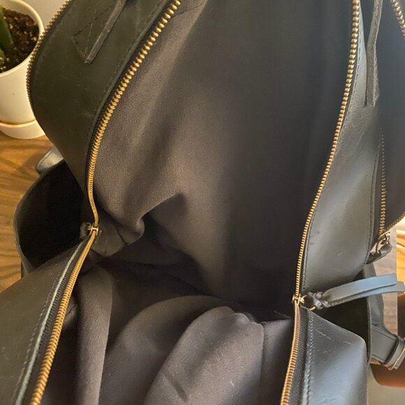 Able Black Leather Alem Backpack - Picture 7 of 8